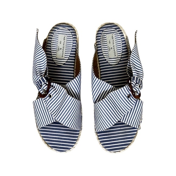 TABITHA SIMMONS for G Label Richie Striped Slide Sandals Women's Sz.39 - Picture 4 of 5